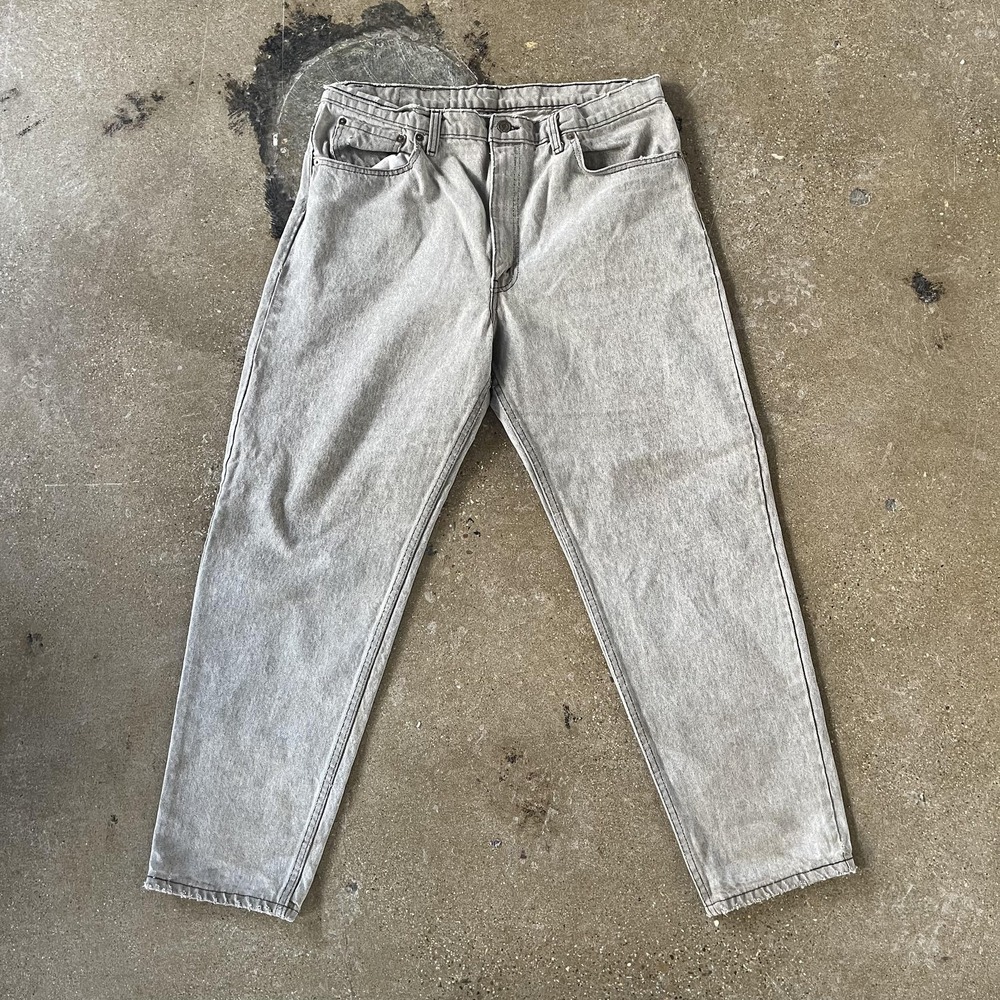 Vintage 90s Levis Jeans Mens‎ 36x30 Light Wash Gray Denim Regular Tapered Leg